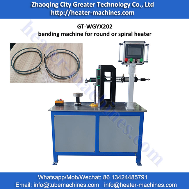 Spiral and round heater bending machine