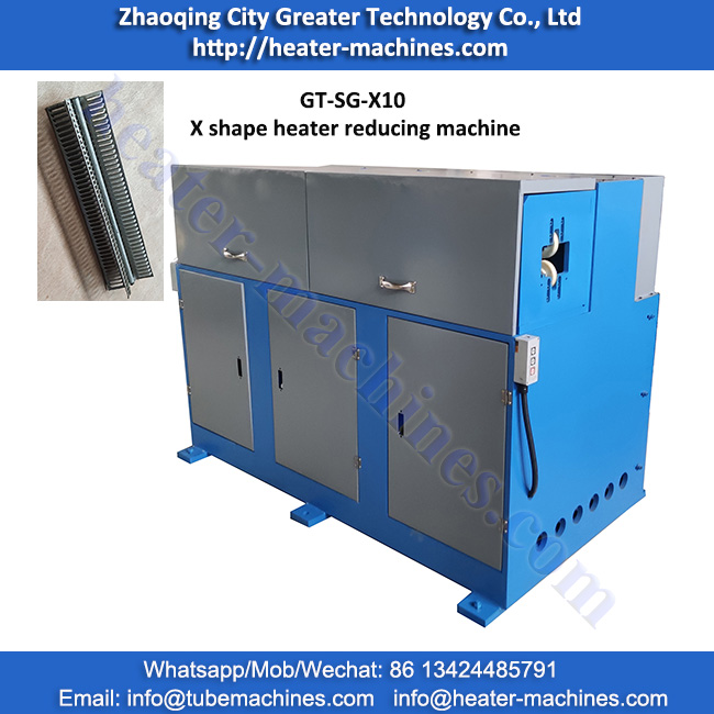 X shape heater shrinking machine 