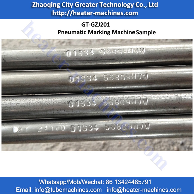 tubular heater marking machine sample